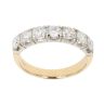 18ct Yellow Gold 1.00ct Brilliant Cut Diamond Half Eternity Ring