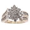 9ct Yellow Gold 1.75ct Brilliant Cut Diamond Cluster Ring