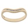 9ct Yellow Gold 0.10ct Diamond Wishbone Ring
