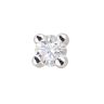9ct Yellow Gold Round Diamond Solitaire Stud Earrings