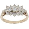 9ct Yellow Gold 1.00ct Brilliant Cut Diamond Cluster Ring