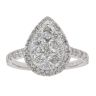 18ct White Gold 1.00ct Brilliant Cut Diamond Cluster Ring