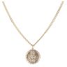 9ct Yellow Gold St Christopher Pendant And Chain 24"