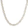 9ct Yellow Gold Cubic Zirconia Stars and Bars Chain 22"