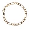 9ct Yellow Gold Figaro Bracelet 8.5"