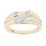 9ct Yellow Gold 0.05ct Diamond Signet Ring