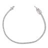18ct White Gold 2.75ct Diamond Tennis Bracelet 7"