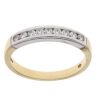 18ct Yellow and White Gold 0.30ct Diamond Eternity Ring