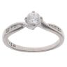 Palladium 0.50ct Brilliant Cut Diamond Solitaire Ring