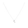 Sterling Silver Cubic Zirconia Pendant and Chain 16" by Icesia