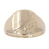 9ct Yellow Gold Patterned Signet Ring