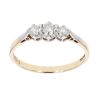 9ct Yellow Gold 0.25ct Diamond Trilogy Ring