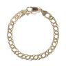 9ct Yellow Gold Double Link Curb Bracelet 7"