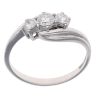 18ct White Gold 0.50ct Trilogy Diamond Ring