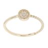 Children's 14ct Yellow Gold Cubic Zirconia Circle Ring