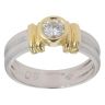 18ct Yellow And White Gold 0.40ct Brilliant Cut Diamond Solitaire Ring