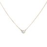 18ct Yellow And White Gold 0.20ct Diamond Heart Pendant And Chain 16"