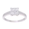 18ct White Gold 0.65ct Diamond Cluster Ring
