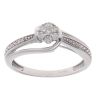 9ct White Gold 0.20ct Diamond Cluster Ring