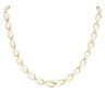 18ct Yellow and White Gold Loop Link Chain 26"