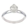 18ct White Gold Oval Cut 0.75ct Diamond Solitaire Ring