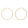 9ct Yellow Gold Twist Hoop Earrings