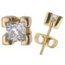 18ct Yellow Gold 0.80ct Princess Cut Diamond Stud Earrings