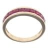9ct Yellow Gold Ruby Half Eternity Ring