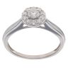 9ct White Gold 0.40ct Diamond Cluster Ring