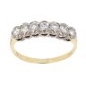 18ct Yellow Gold 0.50ct Brilliant Cut Diamond Half Eternity Ring
