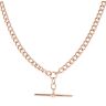 9ct Rose Gold Albert T-Bar Chain 18"