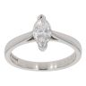 Platinum 0.74ct Marquise Cut Diamond Solitaire Ring