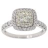 18ct White Gold 1.10ct Brilliant Cut Diamond Cluster Ring