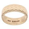 9ct Yellow Gold Patterned Wedding Band 6.6mm
