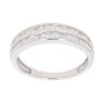 9ct White Gold 0.33ct Baguette And Brilliant Cut Diamond Ring