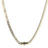 14ct Yellow Gold Monaco Curb Classic Plain Lock Chain 18"