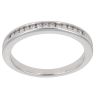 18ct White Gold 0.15ct Brilliant Cut Diamond Half Eternity Ring