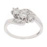 9ct White Gold 0.25ct Brilliant Cut Diamond Trilogy Ring