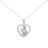Silver St Christopher Heart Pendant And Chain 18" by Icesia