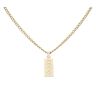 9ct Yellow Gold Ingot Pendant and Chain 20"