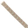 9ct Yellow, White And Rose Gold Fancy Bracelet 7"