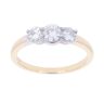 18ct Yellow Gold 0.60ct Diamond Trilogy Ring