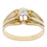 18ct Yellow Gold 0.35ct Diamond Signet Ring