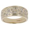 9ct Yellow Gold 0.05ct Diamond Celtic Ring