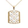 9ct Yellow Gold Pearl Pendant and Chain 18"