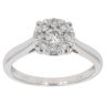 9ct White Gold 0.50ct Brilliant Cut Diamond Cluster Ring