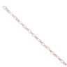 9ct White Gold Pink Cubic Zirconia Bracelet 7"