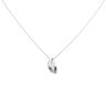 9ct White Gold Cubic Zirconia Fancy Wave Pendant and Chain 18"