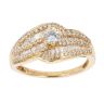 18ct Yellow Gold 1.00ct Baguette And Brilliant Cut Diamond Fancy Ring