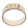 9ct Yellow Gold Textured Buckle Ring
